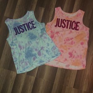 Girls "JUSTICE " tank top BUNDLE